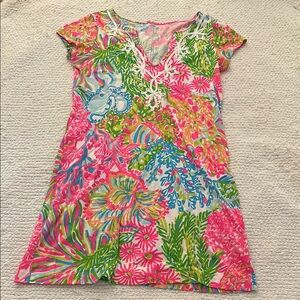 Lilly Pulitzer Pink and Blue Floral Top